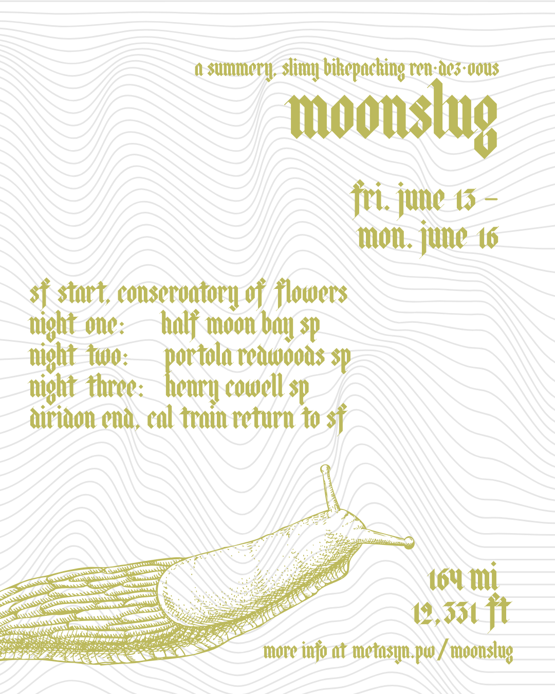 poster for moon slug ride